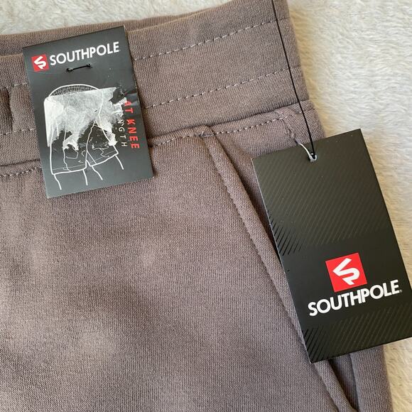 Southpole Sweat Shorts Men XL Asphalt Fleece At the Knee Lounge Athletic NWT - Picture 4 of 8